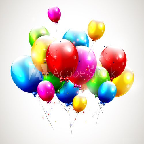 Kooolorowe baloniki ! Fototapety do Przedszkola Fototapeta
