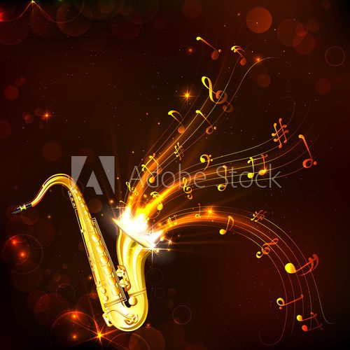 Music Tune from Saxophone  Muzyka Obraz