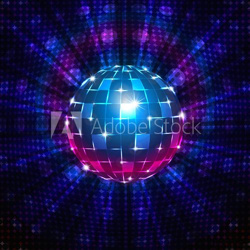 Fluorescent disco ball  Muzyka Obraz