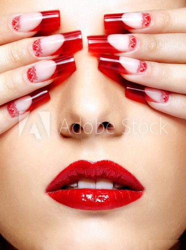 Acrylic nails manicure  Ludzie Obraz