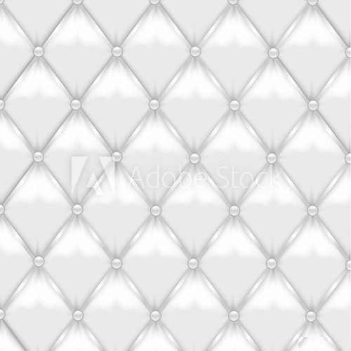 White Leather Upholstery  Tekstury Fototapeta