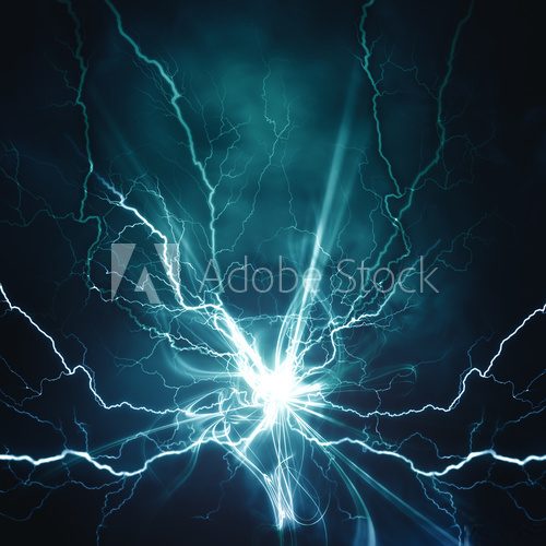 Electric lighting effect, abstract techno backgrounds for your d  Abstrakcja Fototapeta