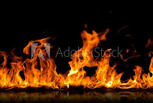 fire flames  Abstrakcja Fototapeta