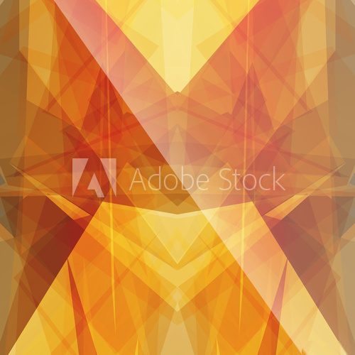 bright sun triangular square background button icon with flare  Abstrakcja Fototapeta