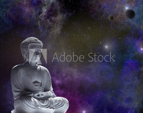 Cosmic Buddha  Orientalne Fototapeta