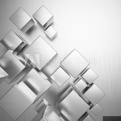 Abstract metallic background  Fototapety 3D Fototapeta