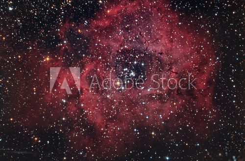 Nebulosa rossa nel cielo notturno  Fototapety Kosmos Fototapeta