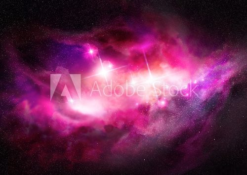 Space Nebula - Interstellar Cloud  Fototapety Kosmos Fototapeta