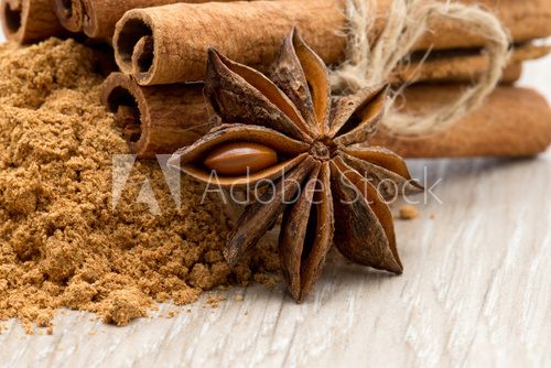 anise and cinnamon  Fototapety do Kawiarni Fototapeta