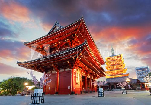 Sensō-ji - podróż do japońskich korzeni Architektura Fototapeta