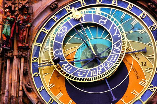 Zegar astronomiczny w Pradze Architektura Fototapeta