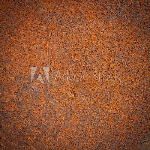 rusty iron metal plate background  Mur Fototapeta