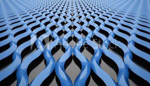 Abstract blue wave mesh background  Optycznie Powiększające Fototapeta