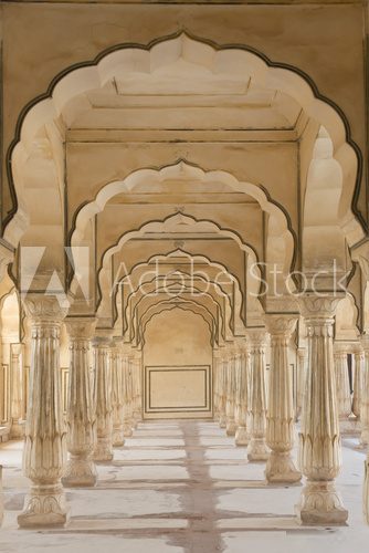 Arches at Amber Fort near Jaipur  Optycznie Powiększające Fototapeta
