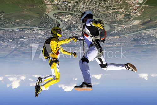 Skydiving photo.  Sport Plakat