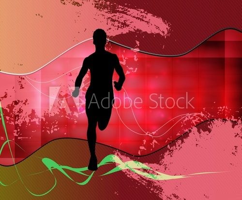 Sport. Runner. Vector  Sport Plakat