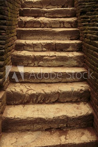 Ancient stone stairs  Schody Fototapeta