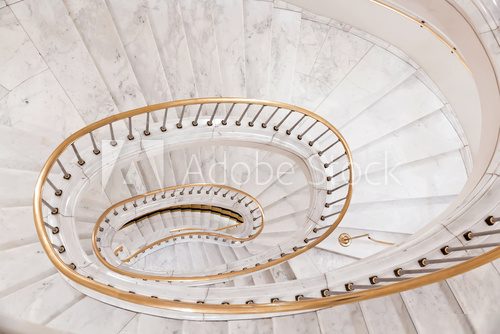White stairs.  Schody Fototapeta