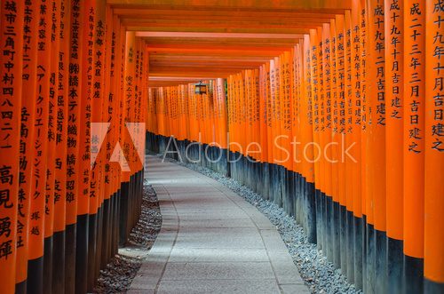 Fushimi Inari-taisha shrine in Kyoto  Orientalne Fototapeta