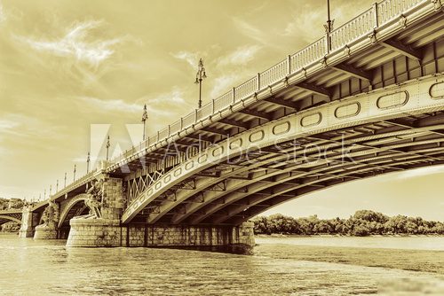 Renewed Margit Bridge in the Budapest  Fototapety Mosty Fototapeta