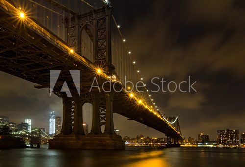 New York City Bridges at night  Fototapety Mosty Fototapeta