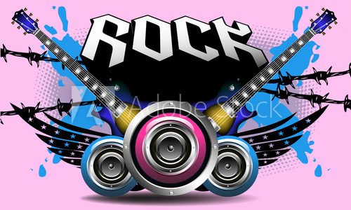 Rock music  Fototapety do Pokoju Nastolatka Fototapeta