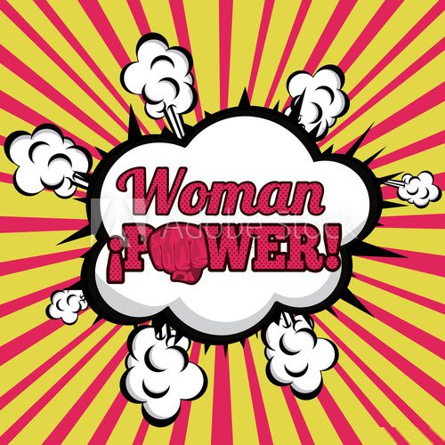 woman power comics  Fototapety Komiks Fototapeta