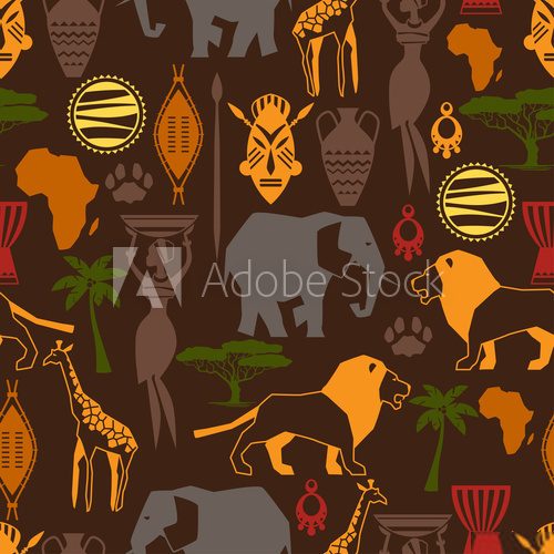 Elementarna ikonografia Afryka Fototapeta