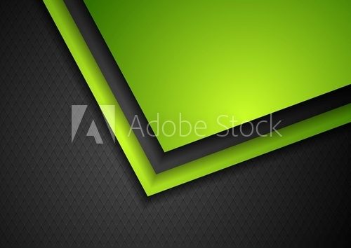 Abstract green and black tech corporate design  Na stół, biurko Naklejka