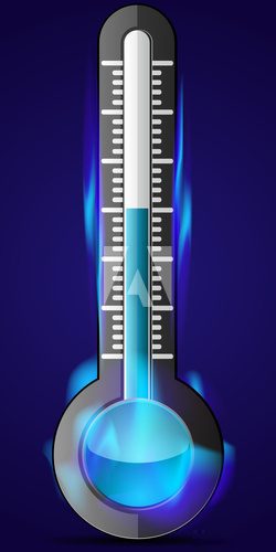 Frozen Thermometer  Na lodówkę Naklejka