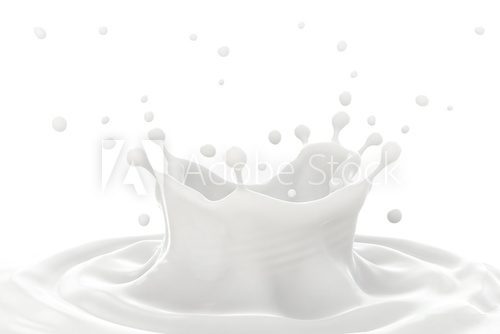 Milk splash  Na lodówkę Naklejka