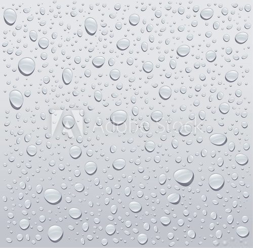 gray water droplets background  Na lodówkę Naklejka