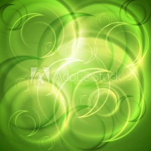 Green shiny abstract backdrop  Na meble Naklejka