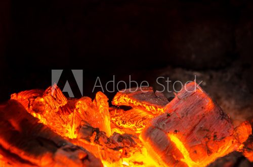 Hot coals in the Fire  Obrazy do Salonu Obraz