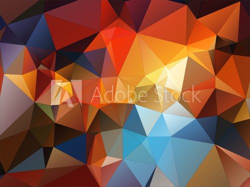 multicolor abstract geometric background  stained-glass window  Abstrakcja Fototapeta