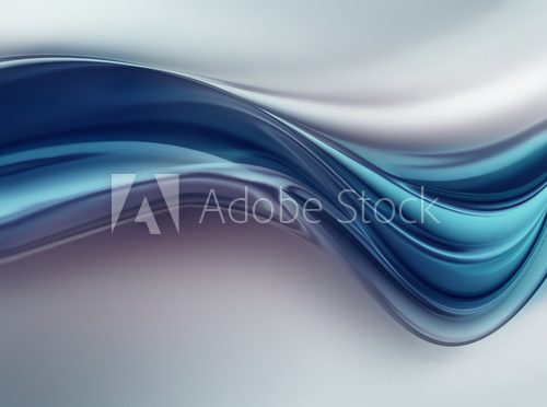 W niebieskich falach oceanu Abstrakcja Fototapeta