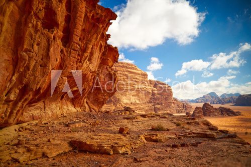 Wadi Rum desert, Jordan  Krajobraz Fototapeta