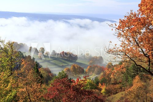 Herbstlandschaft in ThÃ¼ringen  Krajobraz Fototapeta