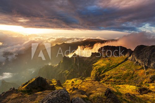 Madeira mountain  Krajobraz Fototapeta