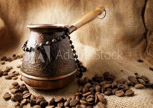 Coffee turk.  Kawa Fototapeta