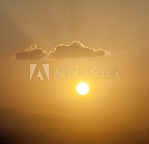 Golden sunset  Zachód Słońca Fototapeta