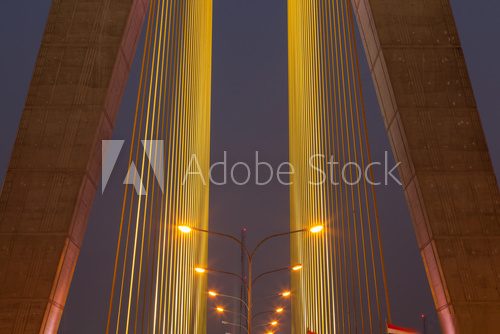 Lighting on the bridge  Fototapety Mosty Fototapeta