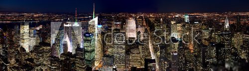 Manhattan by night  Fototapety Miasta Fototapeta