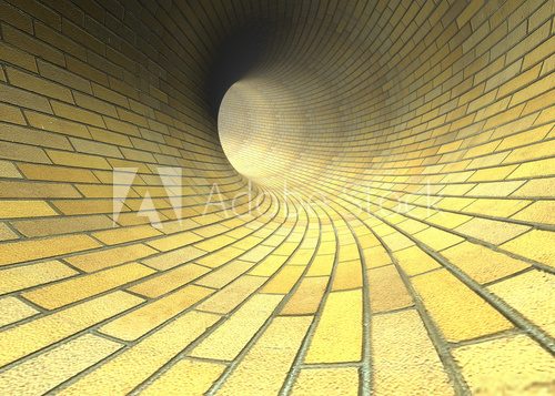 Tunnel  Optycznie Powiększające Fototapeta
