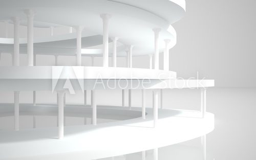 Abstract Architecture.Conceptual modern building  Optycznie Powiększające Fototapeta
