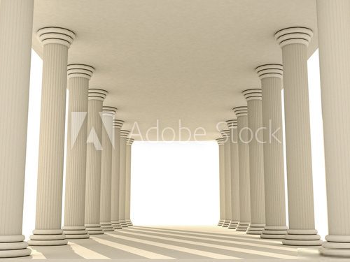 columns  Optycznie Powiększające Fototapeta