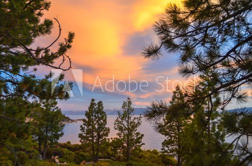 Lake Tahoe sunset  Pejzaże Plakat