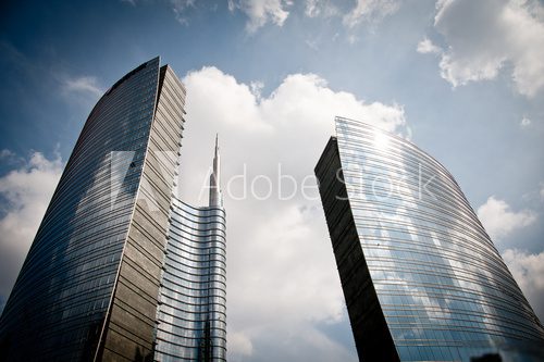 Grattacielo a milano  Architektura Plakat
