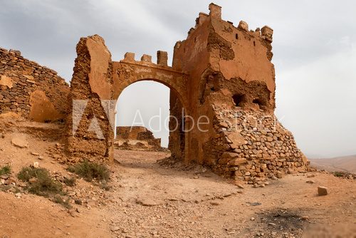 Old colonial fort in Morocco  Architektura Plakat