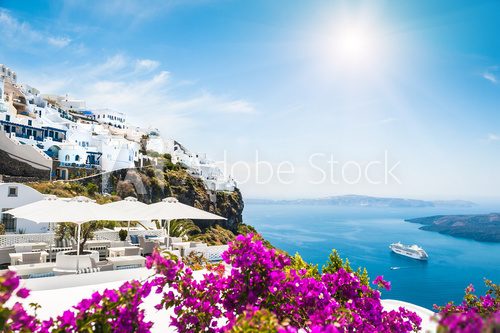 Santorini island, Greece  Plakaty do Sypialni Plakat